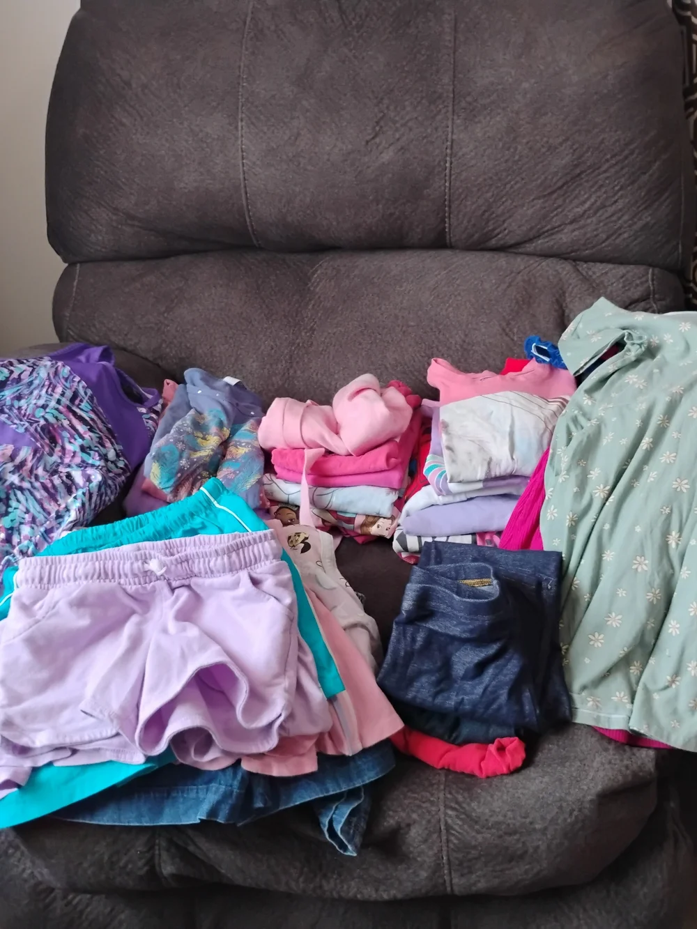 Girls Pink and Purple Mixed Clothing Bundle - Kids Accessories Sz 6/8 X